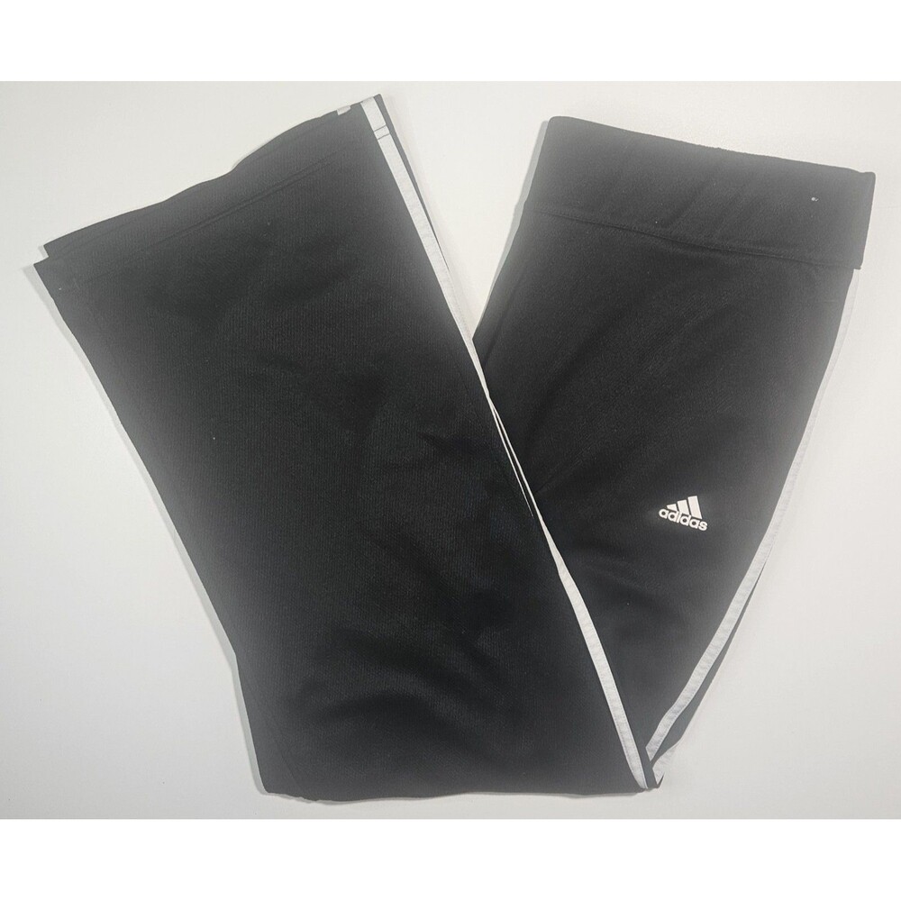 Adidas Pants Men’s Xl Black 3 Stripe Track  Athletic Straight Active Y2K
